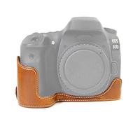 Protezione Sostitutiva per Fotocamera Base a Mezza Custodia in Pelle PU da 1/4 di Pollice per for Canon EOS 80D / 70D