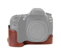 Protezione Sostitutiva per Fotocamera Base a Mezza Custodia in Pelle PU da 1/4 di Pollice per for Canon EOS 80D / 70D