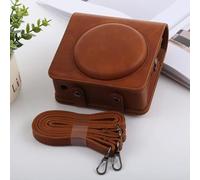 Protezione Sostitutiva per Fotocamera Cassa della Custodia in Pelle PU in Stile Retro Stile PU con Cinturino per for FUJIFILM for instax Square SQ6