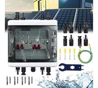 Protezione Sovratensione Fotovoltaica, 2 In 2 Out Interruttore Automatico DC Protezione Contro I Fulmini 2 Stringhe 1000V DC40A 20-40KA Scatola Connessione Generatore Connessione Solare IP65