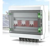 Protezione Sovratensioni FV, 40A/1000V 3 Ingressi 3 Uscite Interruttore Sicurezza Antifulmine Interruttore Automatico 3 Stringhe Scatola Giunzione Solare Impermeabile Ip65 1000V DC 40A 20-40KA