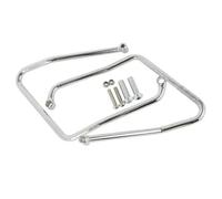 Protezione Staffe Di Supporto Per Borse Laterali Per Motociclette Per Sportster Per XL 883 1200 Per Custom Low 2004-2016 Barre Di Protezione Telaio(Chrome)