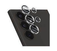Crong Lens Ring - Vetro temperato per obiettivo della fotocamera Samsung Galaxy S24 Ultra (trasparente)