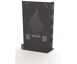 PROTEZIONE STUFA CON DOPPIO PANNELLO PER LA MASSIMA SICUREZZA DEI BAMBINI CONTRO LE USTIONI NUOVO MODELLO (NERO ANTRACITE CON BASE)