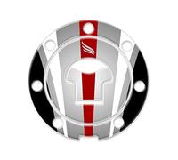 PROTEZIONE TAPPO BENZINA RESINA 3D COMPATIBILE CON HONDA CBR 600 RR 2004-2008 GP-669(NWS) (Bianco)