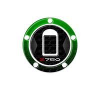 PROTEZIONE TAPPO BENZINA RESINA 3D COMPATIBILE CON KAWASAKI Z 750 2004-2006 GP-2018 (Candy Lime Green)