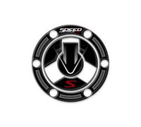 PROTEZIONE TAPPO BENZINA RESINA 3D COMPATIBILE CON TRIUMPH SPEED TRIPLE 1050 S 2015-2020 GP-2066 (Diablo Red)