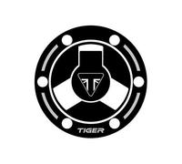 PROTEZIONE TAPPO BENZINA RESINA 3D COMPATIBILE CON TRIUMPH TIGER 800 XCX - XCA - XR - XRA - XRT 2018-2019 GP-637(M) (Black)