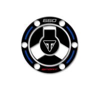 PROTEZIONE TAPPO BENZINA RESINA 3D COMPATIBILE CON TRIUMPH TIGER SPORT 660 2022 GP-842 (Blu)