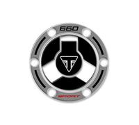 PROTEZIONE TAPPO BENZINA RESINA 3D COMPATIBILE CON TRIUMPH TIGER SPORT 660 2022 GP-842 (Grigio)