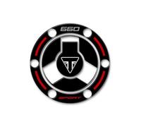 PROTEZIONE TAPPO BENZINA RESINA 3D COMPATIBILE CON TRIUMPH TIGER SPORT 660 2022 GP-842 (Rosso)