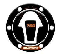 PROTEZIONE TAPPO RESINATO ADESIVO EFFETTO 3D, COMPATIBILE CON KTM ADVENTURE 790 (Arancione v2)
