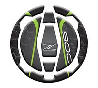 PROTEZIONE TAPPO SERBATOIO RESINATO ADESIVO EFFETTO 3D, COMPATIBILE CON KAWASAKI Z900 v2 (Verde)