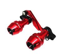 Protezione Telaio Forcella Anteriore per Moto, Tubo Marmitta Anticaduta per Y&amaha XMAX300, Xmax 300, Slider Telaio Antiurto Tamponi Paratelaio Crash Protector(Rosso)