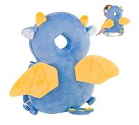 Protezione testa bambino, proteggi testa bambini primi passi, protezione per la testa del bambino, zaino imbottito con elastico (Drago)