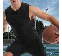 Protezione toracica per camicia da compressione imbottita da uomo per gli