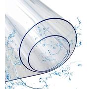 Protezione trasparente per tavolo 75 x 100 cm, in PVC, lavabile, ideale per sale da pranzo e cucina, resistente