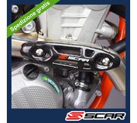 PROTEZIONE TUBO MARMITTA UNIVERSALE CARBONIO HUSABERG FE 250 350 450 501 SCAR