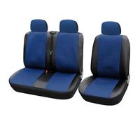 Protezione tutte stagioni 1+2 Coprisedili Coprisedili Per Auto Universali Con Interni Artificiale Per Camion 3 Pezzi Per Furgone Per Trasportatore Antiscivolo Comodo Durevole(Blu)