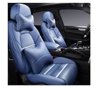 Protezione tutte stagioni Coprisedile Auto In Pelle Personalizzato Per Bmw Per X3 E83 F10 F25 F34 F25 Per E34 F15 F11 E60 X1 E84 X2 F39 X4 F26 X4 Antiscivolo Comodo Durevole(BLUE LUX)