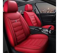 Protezione Tutte Stagioni Coprisedile In Pelle Per Auto Per 2 3 6 Bk Bl 2010 2006 2015 Gh Gg 2009 2017 2020 Cx-5 Cx-7 Cx-3 Seat Protector(Red Front+Rear)