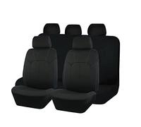 Protezione Tutte Stagioni Coprisedile Per Auto In Poliestere Nero Set Completo Decorazione Per Interni Unisex Misura Universale Per SUV Van Seat Protector(5 Seat Blue Line)