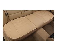 Protezione Tutte Stagioni Coprisedili Per Auto Universali In Pelle PU Per Automobili Four Seasons Cuscino Tappetino Per(Beige 1pcs back)