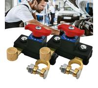 Protezione universale contro le perdite e la disconnessione della batteria, interruttore di disconnessione della batteria dell'auto da 12 V/24 V con terminali a prova di perdite(Pure copper)