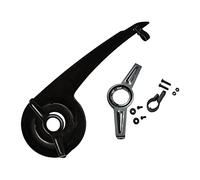 Protezione universale per catena della bicicletta, 32T, 34T, 36T, 38T, facile da installare, per bici da strada (nero + fibbia per coda)