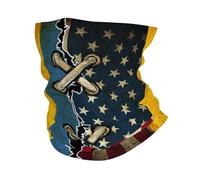 Protezione UV Bandana,America And Ukrainian Flag Vintage Combine,Decorazione facciale Lavabile Cerchietto per Capelli per Motocicletta Sports attività 26X30cm