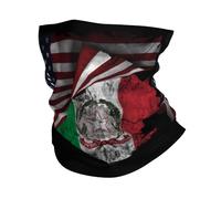 Protezione UV Sciarpa a Mezza Faccia,America And Italy Italian Flag,Ghetta da Collo Versatili Fascia per Capelli per Adulto Estivo Campeggio 26X30cm
