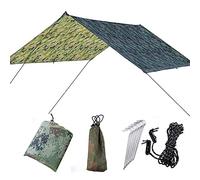 Protezione Vela ombreggiante extra resistente, Tenda multifunzione Telo parasole per esterni, Tessuto rivestito in argento ad alta densità con corda e chiodi a terra per giardino,