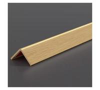 Protezioni angolari autoadesive con venature del legno, protezione dei bordi delle pareti a forma di L for la casa, le scale, il muro a secco e il rivestimento della porta(Wood color,2x100cm)