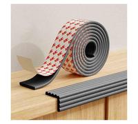 Protezioni angolari di sicurezza, Self Adhesive Foam Safety Bumpers Edge Corner Guards Strips Multicolor Multiple Sizes(Black,5m/16.4ft)