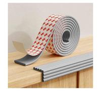 Protezioni angolari di sicurezza, Self Adhesive Foam Safety Bumpers Edge Corner Guards Strips Multicolor Multiple Sizes(Grey,5m/16.4ft)