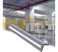 Protezioni Angolari for Pareti da Garage, Paraurti In Gomma a Forma di L con Strisce Gialle Riflettenti for Parcheggi, Protezioni Antiurto for Pali, Lunghezza 80cm(Grey)