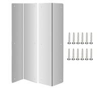 Protezioni Angolari In Acciaio Inossidabile, Processo Di Installazione Semplice, 8,57x8,57x40 Cm, Protezioni Angolari Per Rivestimenti In Metallo, Protezione Bordo Esterno, Resistente Ai Raggi UV, Per