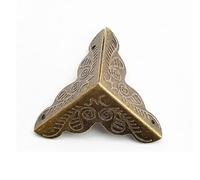 Protezioni angolari in metallo, Protezioni angolari in metallo 80 pezzi multicolore 3,5 cm x 2,5 cm(Green Bronze)