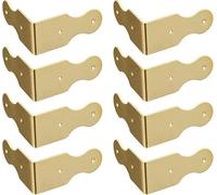 Protezioni angolari in ottone, protezioni angolari for scatole, 8 pezzi in ottone puro, protezioni angolari for angolari, ferramenta, bordi della scrivania, angoli retti, portagioie in legno, accessor