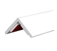 Protezioni angolari in PVC for pareti, protezioni angolari autoadesive for pareti, strisce di rifinitura for bordi anticollisione ad angolo retto for uffici, negozi, case (blu, larghezza 2,5 cm)(White