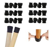 Protezioni antiscivolo in silicone per gambe di sedie da 3,3 cm a 3,8 cm, piedini per mobili, tavoli, per pavimenti in legno duro, evitano graffi, rotondi o quadrati, 16 pezzi