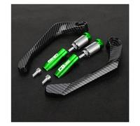 Protezioni antivento per paramani per moto Per CB1300 Protezione La Mano Della Del Manubrio Leva Frizione Freno Motociclo(Green With logo)