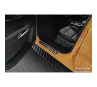 Protezioni battitacco inox nero compatibili con Ford Ranger VI 2022- 'Lines' - 4 pezzi