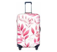 Protezioni da coperchio, protezione da casse tipo, Coprivaligia con foglie rosa, 18-32 pollici, protezioni for valigie(XL)