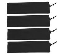 Protezioni fly boots horses, ventilated equine Leg Wraps, Breathable Fly Socks, 50 x 13 cm, 4 confezioni, nero, per corsa, corsa, corsa, salto stabile per uso esterno, Shock-Absorbing Capabilities