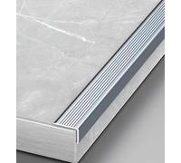Protezioni for gradini antiscivolo in lega di alluminio - Protezioni di sicurezza impermeabili for tutte le superfici - 1 pezzo(Silver,L 130cm)