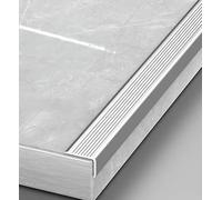 Protezioni for gradini antiscivolo in lega di alluminio - Protezioni di sicurezza impermeabili for tutte le superfici - 1 pezzo(Grey,L 100cm)