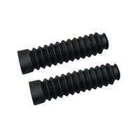 Protezioni forcella Protector Staub Abdeckung Gamaschen Boot Schock 2X Motorrad Gummi Gabel Universal SOFFIETTI FORCELLA IN GOMMA(Black)