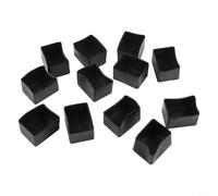 Protezioni in gomma per gambe dei mobili, confezione da 12, per la base di sedie e tavoli, per limitare i segni di abrasione e migliorare la stabilità su pavimenti lisci (30 x 40 mm)