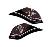Protezioni Laterali Serbatoio RESINA 3D Compatibile con Benelli 502c L-124 (Brown)